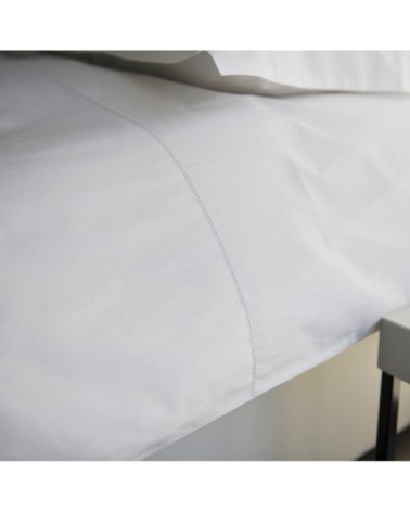 Housse de couette en percale de coton blanche 80 Fils 260X240 CM