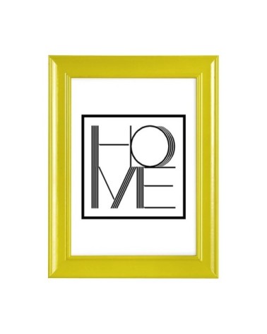Cadre photo en bois massif jaune 40x50