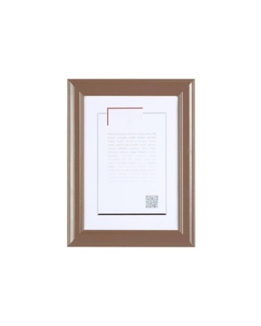 Cadre photo en bois massif marron glacé 40x50