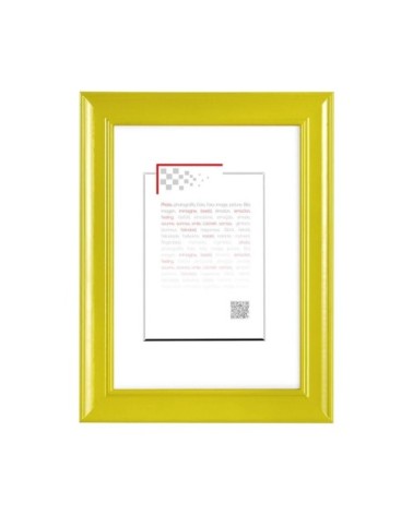 Cadre photo en bois massif jaune 30x40