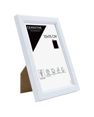Cadre photo blanc résine plastique 10x15