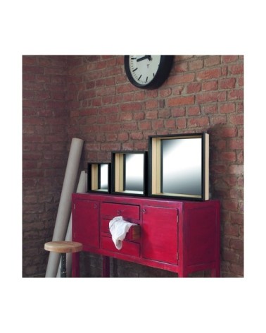 Set de 3 miroirs étagères en bois