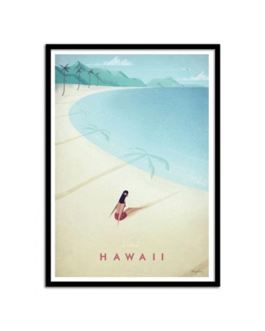 Affiche d'art avec Cadre bois noir - 50 x 70 cm