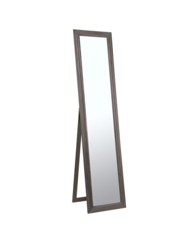 Grand miroir rectangulaire sur pied en bois de paulownia, 40x170 cm