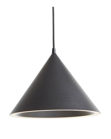 Suspension en aluminium laqué époxy noir