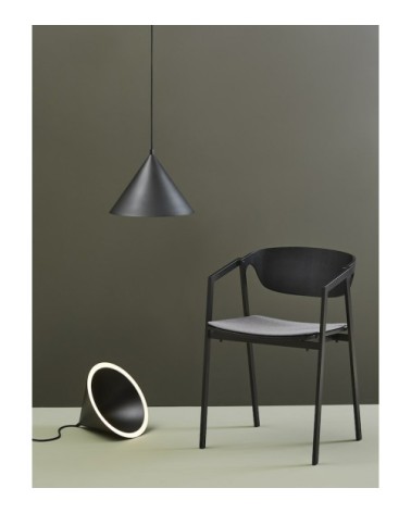 Suspension en aluminium laqué époxy noir