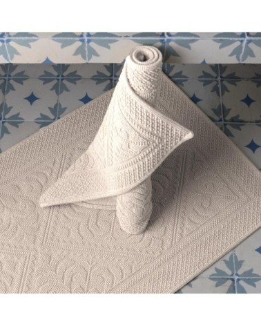 Tapis de Bain  en coton neige 70 x 140
