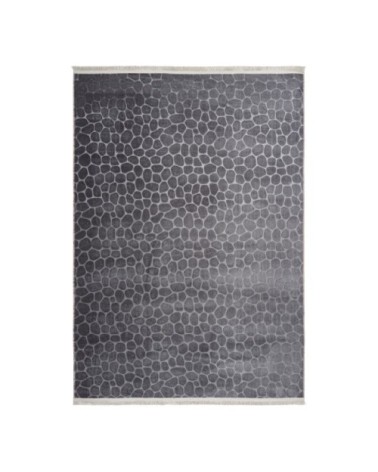 Tapis  contemporaine en polyester graphite 200x280