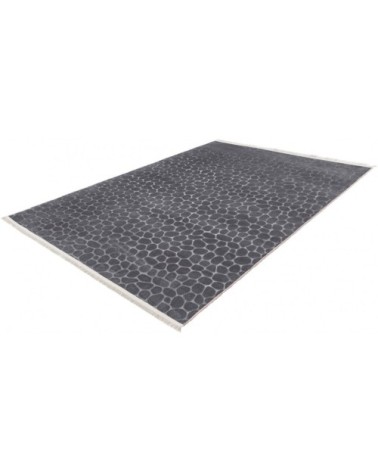 Tapis  contemporaine en polyester graphite 200x280