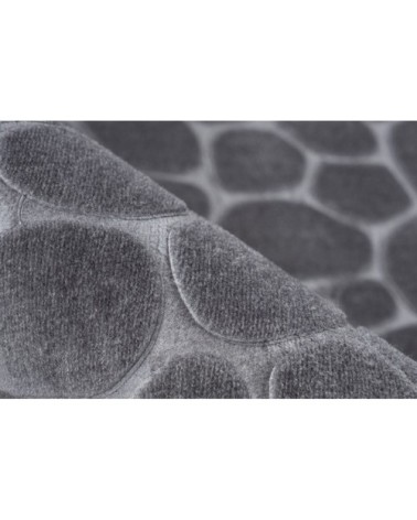 Tapis  contemporaine en polyester graphite 200x280