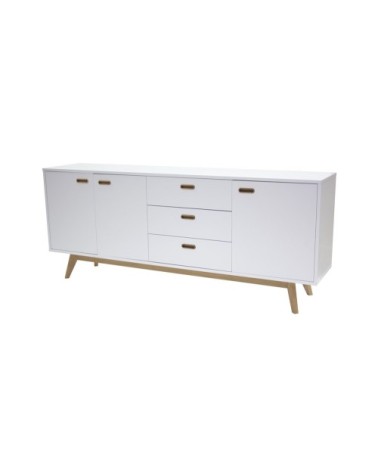 Grand buffet bas 3 portes 3 tiroirs en bois