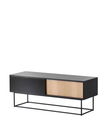 Buffet en bois noir L120cm