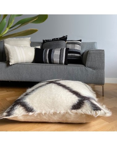 Coussin de sol 100% laine traverser 90x90