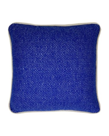 Coussin carré en laine recyclée double strass 50x50