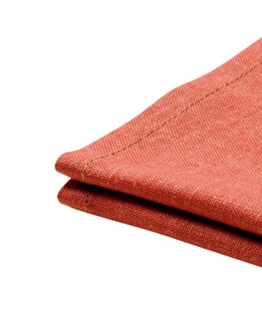 Serviette de table unie en polylin, Tangerine 45 x 45 cm