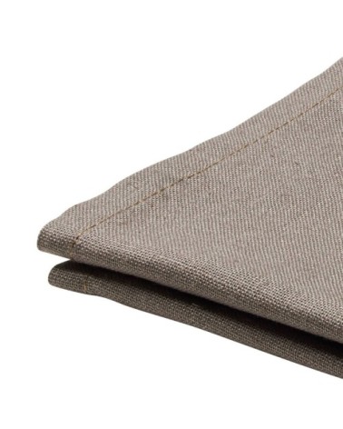Serviette de table unie en polylin, Poivre 45 x 45 cm