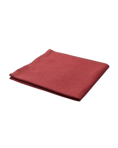 Serviette de table unie en polylin, Groseille 45 x 45 cm