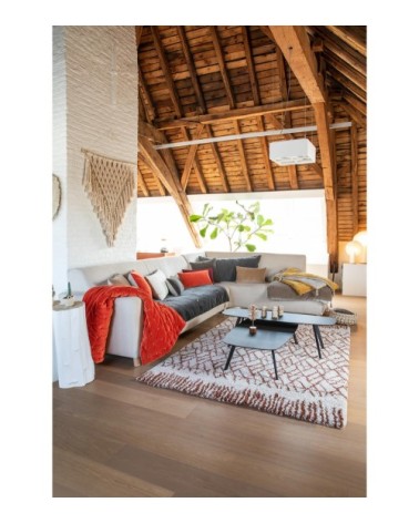 Edredon pompons  en coton tonnerre 80 x 180