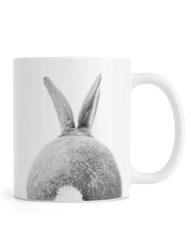 Mug en céramique en blanc & gris