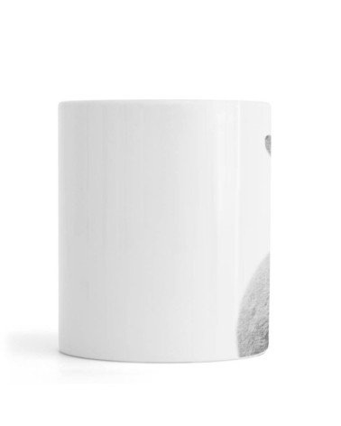 Mug en céramique en blanc & gris