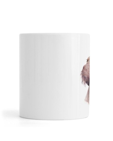 Mug en céramique en bleu & marron