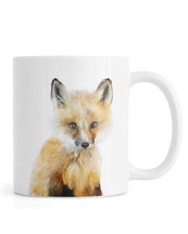 Mug en céramique en blanc & jaune