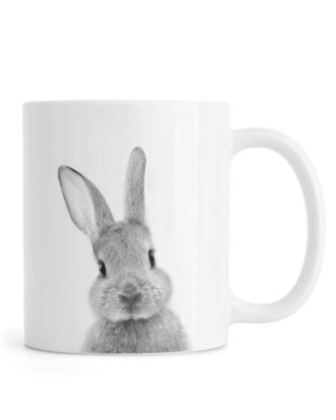 Mug en céramique en blanc & noir