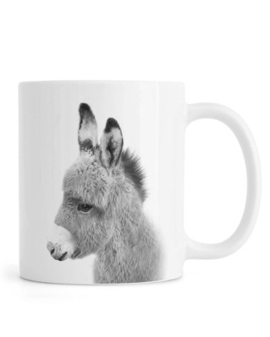 Mug en céramique en blanc & gris