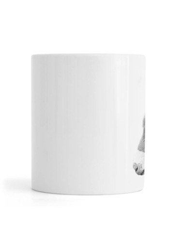 Mug en céramique en blanc & gris