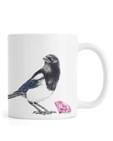 Mug en céramique en blanc & noir