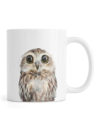 Mug en céramique en blanc & marron