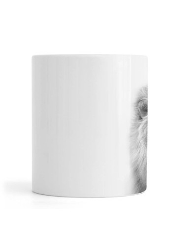 Mug en céramique en blanc & gris