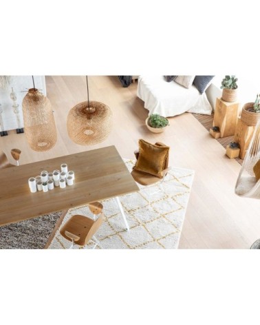 Tapis en polypropylene beige 120 x 170 cm