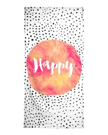 Serviette de plage en éponge-velours en multicolore 90x180