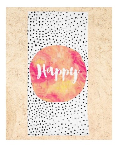 Serviette de plage en éponge-velours en multicolore 90x180