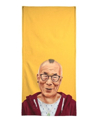 Serviette de plage en éponge-velours en multicolore 90x180