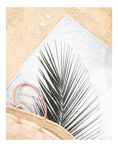 Serviette de plage en éponge-velours en multicolore 90x180