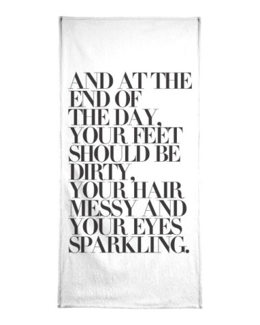 Serviette de plage en éponge-velours en multicolore 90x180