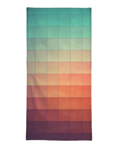 Serviette de plage en éponge-velours en turquoise &  90x180