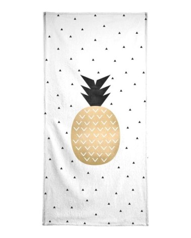 Serviette de plage en éponge-velours en multicolore 90x180