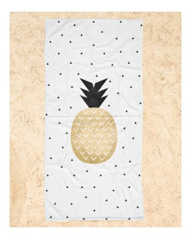 Serviette de plage en éponge-velours en multicolore 90x180