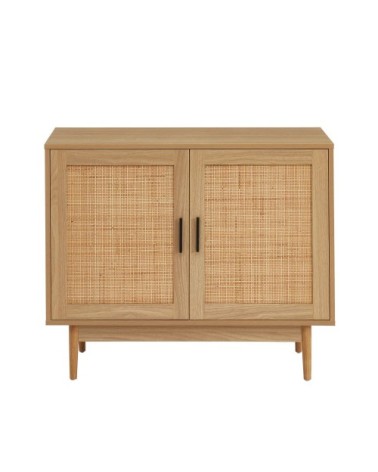 Buffet cannage rotin 2 portes 90cm