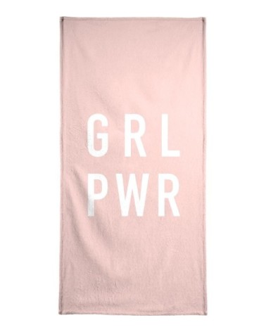 Serviette de plage en éponge-velours en blanc & noir 90x180