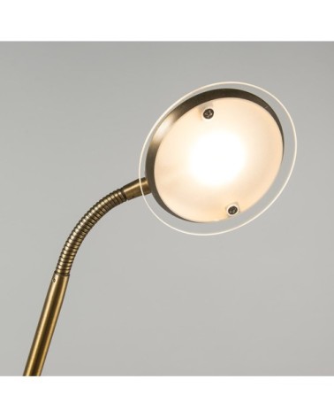 Lampadaire en acier bronze