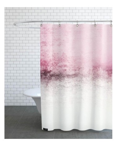 Rideau de douche en polyester en gris & violet 150x200