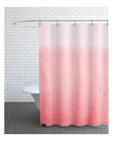 Rideau de douche en polyester en rose & rouge 150x200