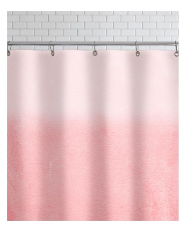 Rideau de douche en polyester en rose & rouge 150x200