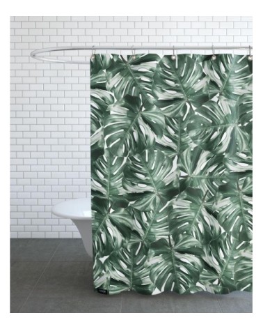 Rideau de douche en polyester en vert 150x200