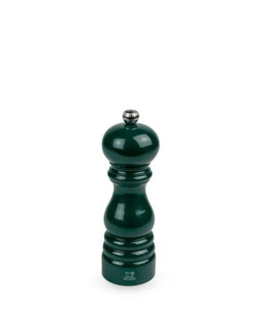 Paris moulin à poivre manuel en bois laqué, vert forêt, 18 cm - 7in.