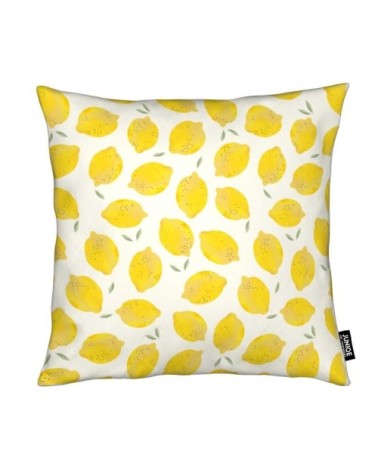 Coussin en microfibre en jaune &  40x40